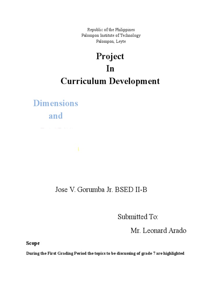 Curriculum Development (BASICS) Physical Education Curriculum