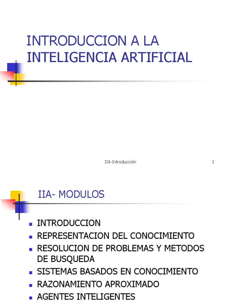 Introducción a la Inteligencia Artificial | PDF | Inteligencia ...