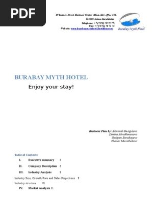 Hotel Business Plan