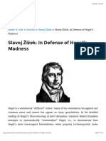 Slavoj Žižek: in Defense of Hegel's Madness