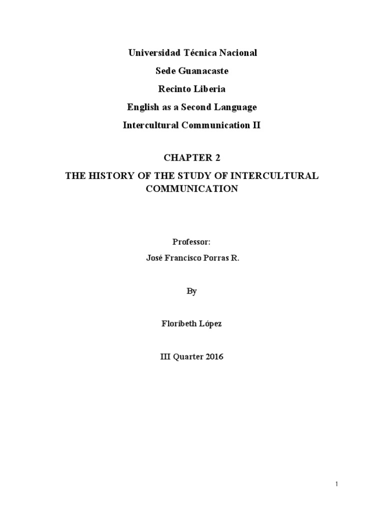 History and Approaches in Intercultural Communication | PDF | Cross ...