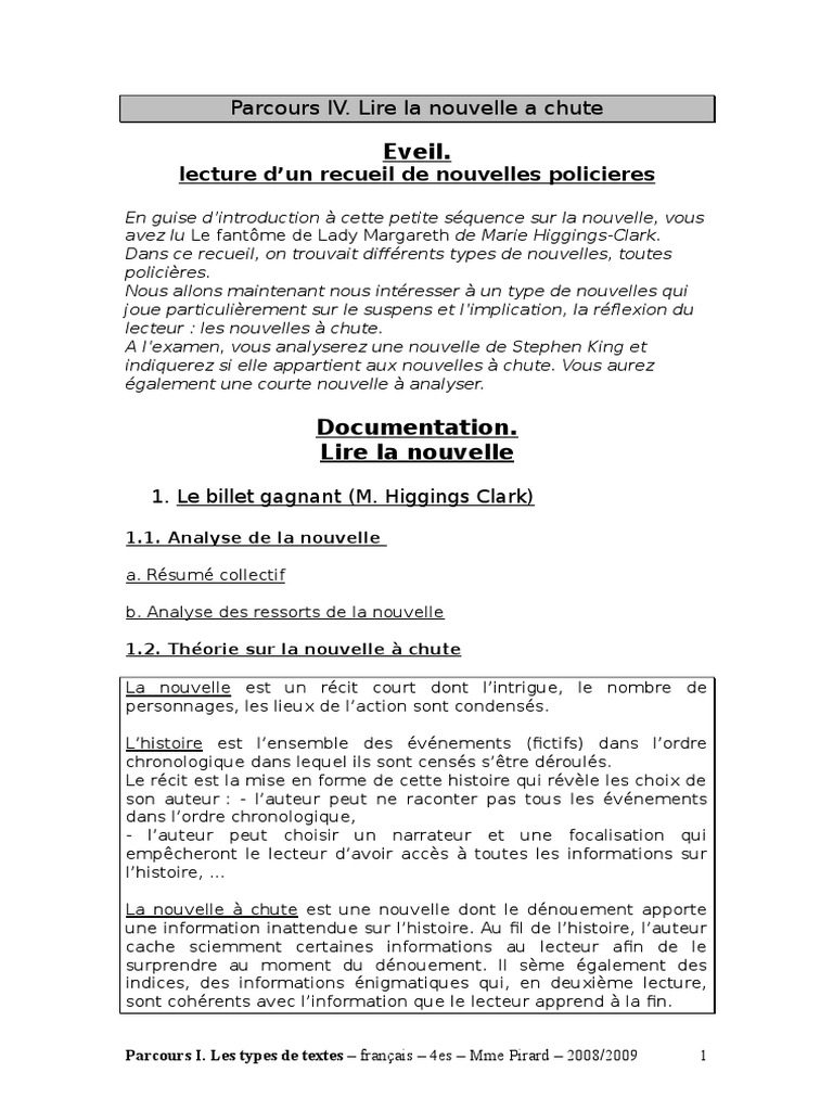 étude De Texte Quand Angèle Fut Seule