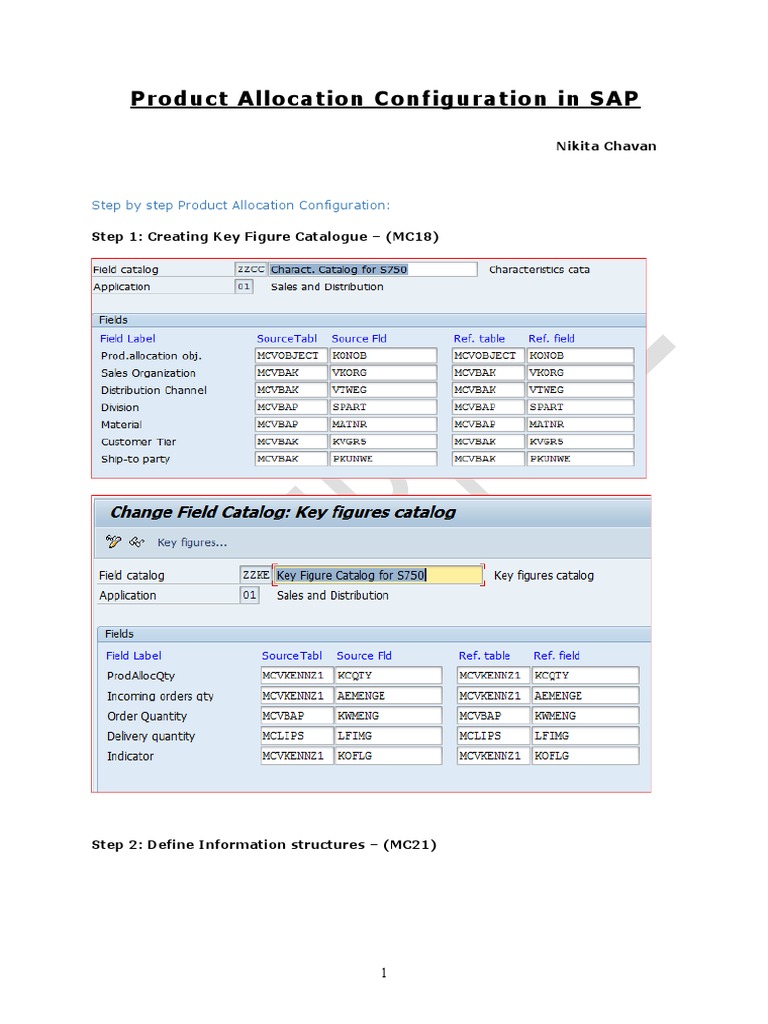 Product Allocation Configuration in SAP | PDF