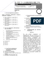 Examen 5° Iii Bimestre 2016