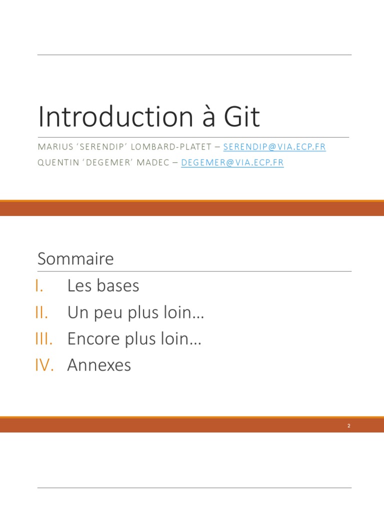 Introduction à la formation Git | PDF | Programmation informatique ...