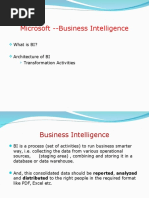 Microsoft Business Intelligence