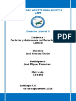 Tarea I Derecho Laboral II