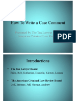 How to Write a Case Comment v2