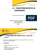 Caracterización de La Subrasante 2S 2016