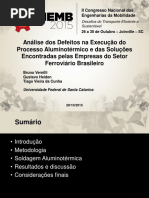 Análise dos Defeitos na Execução do Processo Aluminotérmico e das Soluções Encontradas pelas Empresas do Setor Ferroviário Brasileiro
