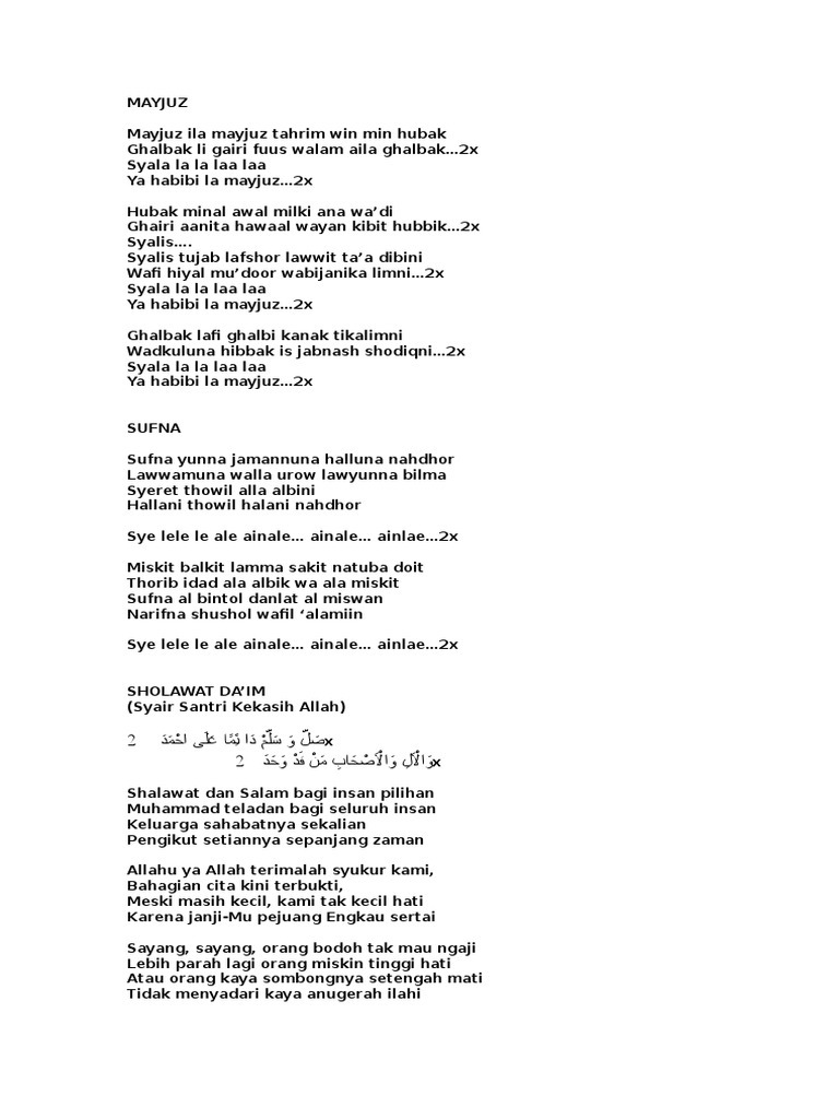 Kumpulan Lagu Marawis Pdf