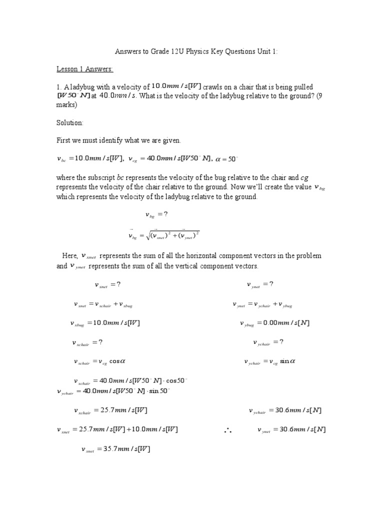 Calculating net force p 19 answer key image