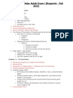 Older Adult Blueprint-Exam 1 Supplement