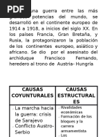 La primera guerra mundial se desarrolló en el continente europeo de 1914 a 1918.docx