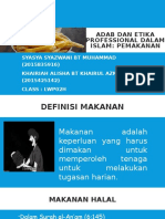 Adab & Etika Professional: Pemakanan (Sunnah Rasulullah)