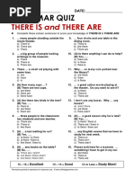Quiz There is There Are