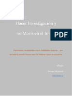 Hacer Investigacion y No Morir en El Intento