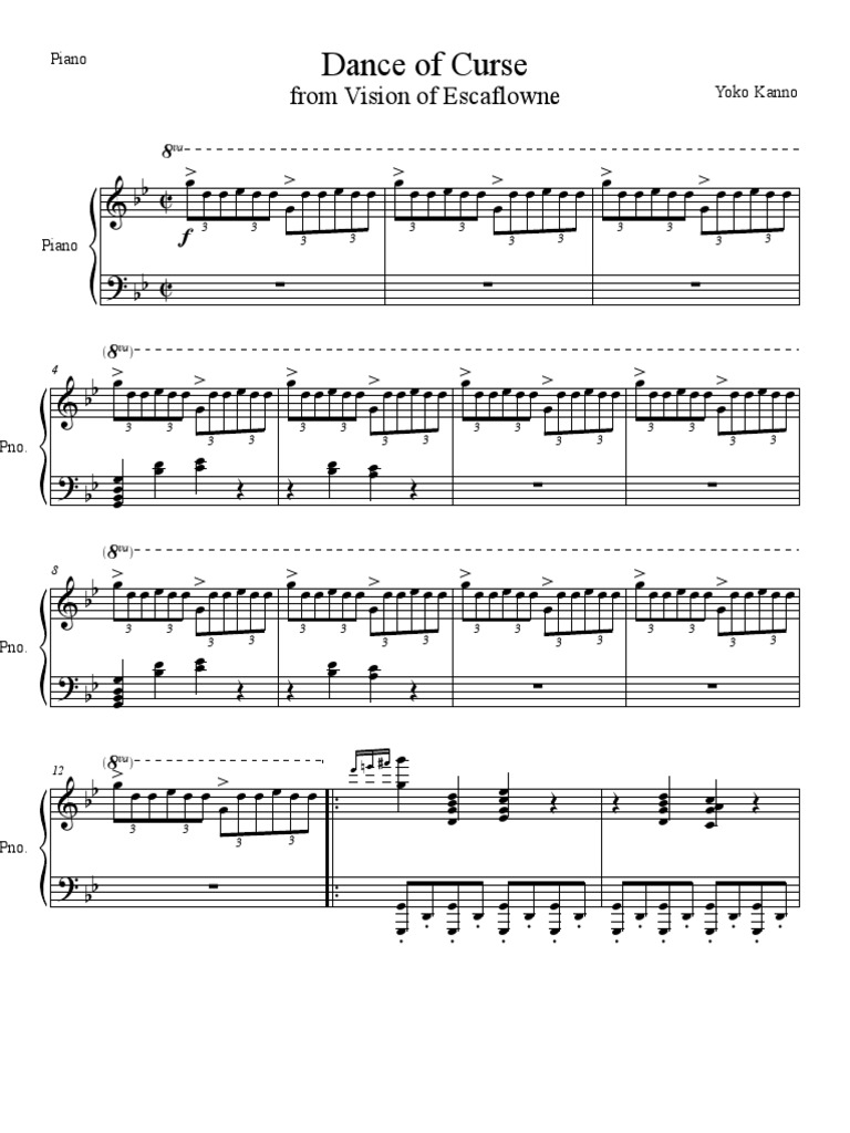 Escaflowne Piano