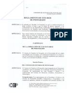 Reglamento de Estudios de Postgrado ULA PDF