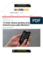 12 Kode Rahasia Penting Smartphone Android Yang Wajib Diketahui!