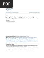 Rent Deregulation in California and Massachusetts