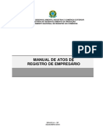 Manual de Atos de Registro Mercantil - Empresario