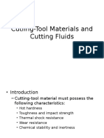 Cutiing-Tool Materials and Cutting Fluids