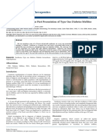 Xanthoma in A Child As The First Presentation of Type One Diabetes Mellitus 2161 0665.1000226