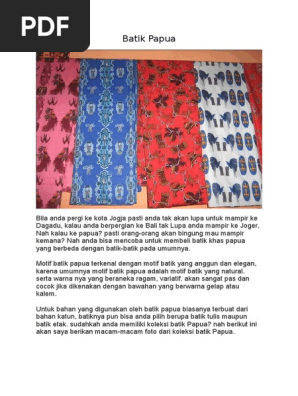  Motif  Batik  Papua Png Contoh Motif  Batik 