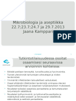 Mikrobiologia Ja Aseptiikka - Ppt. ESTUDIAR