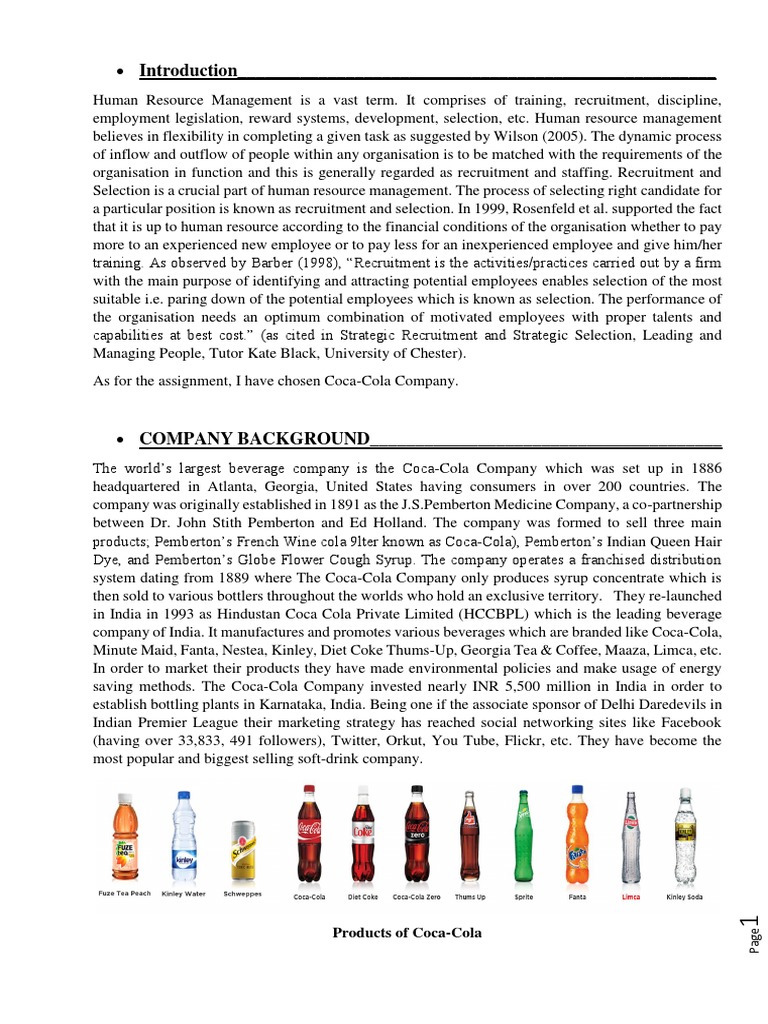 Hr issues faced by coca-cola picture