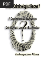 What Criminologist Knows by CJPR