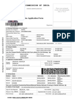 Sample Medical VISA Application Form for IVAC