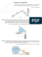 Kinematics of Rigid Bodies Problems