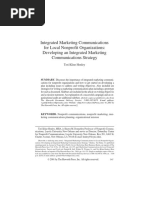 Integrated Marketing Communications For Local Nonprofit Organizations Developing An Integrated Marketing Communications Strategy