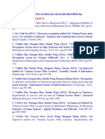 Các công trình công bố quốc tế: Các bài báo, báo cáo khoa học của bộ môn Điều khiển học