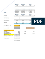 Asset Performance, Covariance, and Optimal Portfolio Analysis