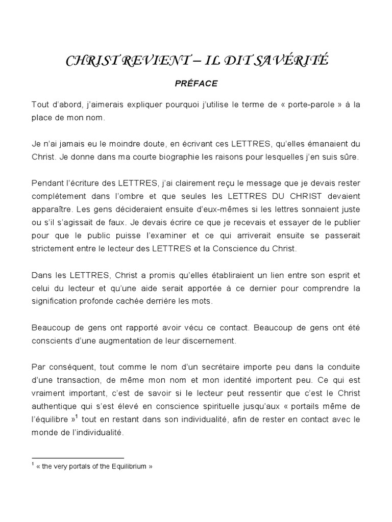 lettres du christ
