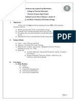 Lesson Plan (Potential and Kinetic)