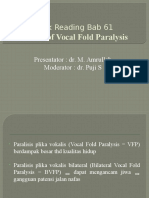 Treatment Vocal Fold Paralysis