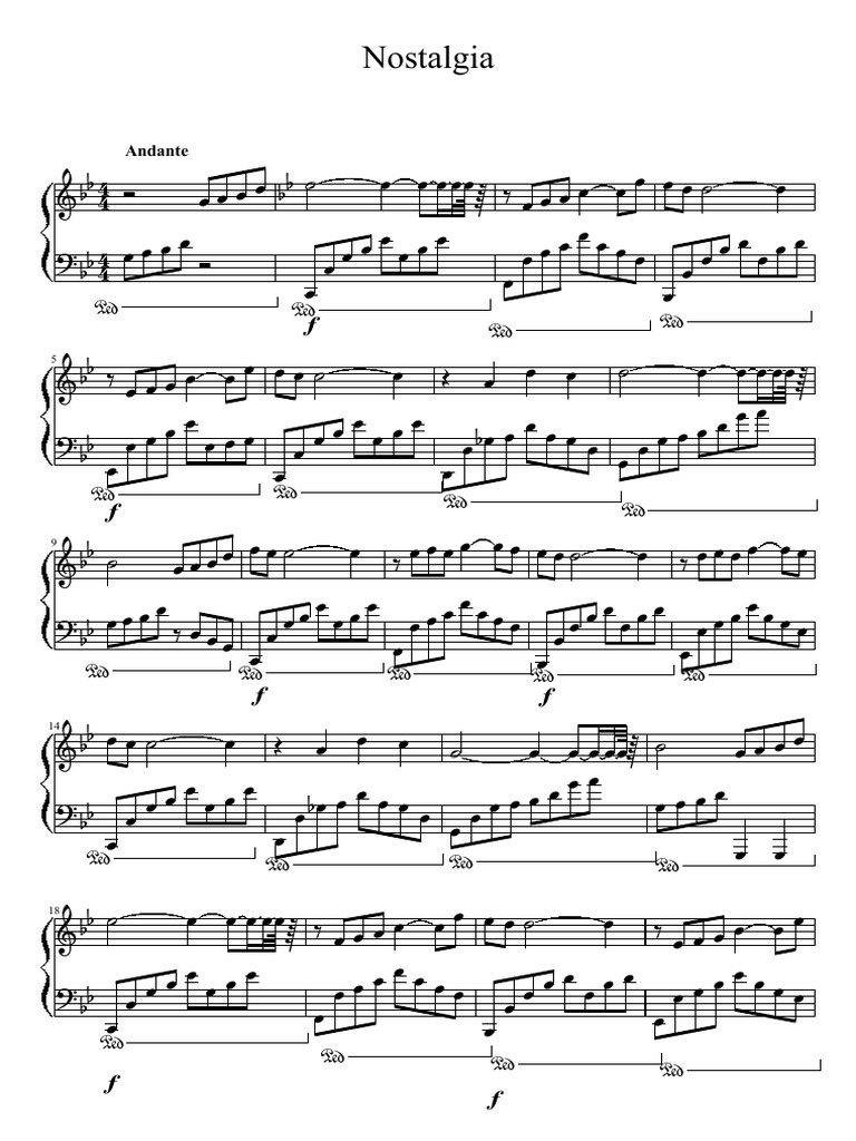 Nostalgia Richard Clayderman | PDF