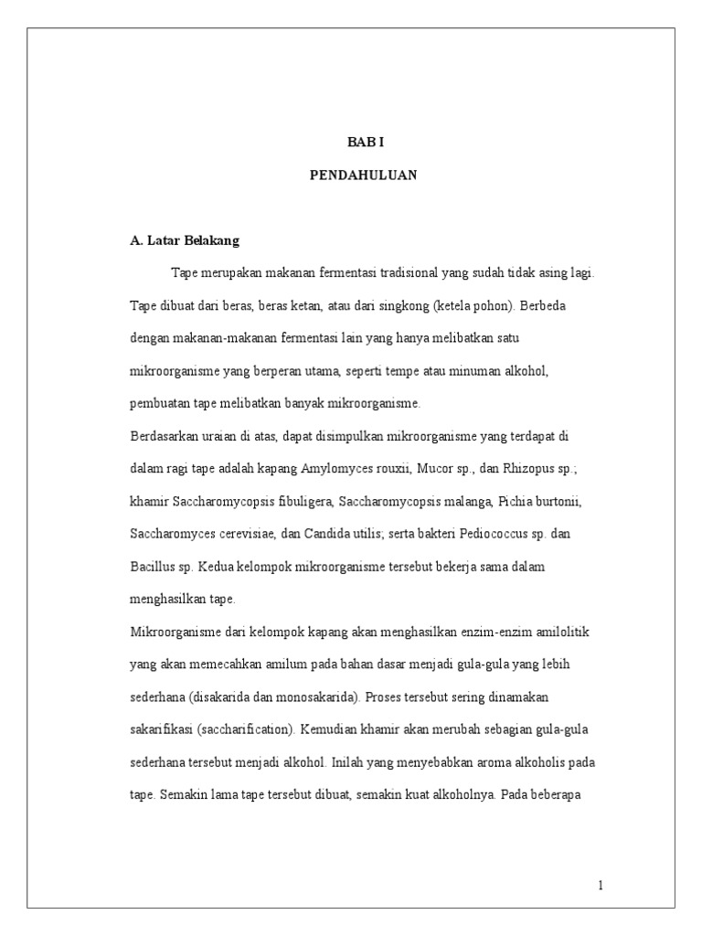 Contoh Laporan Tape | PDF