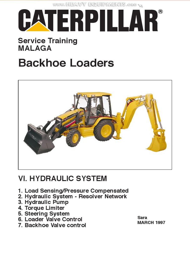 Manual Training Hydraulic System Caterpillar Backhoe Loaders | Loader