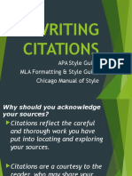Writing Citations