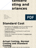 Group 6 Standard Cost and Variances