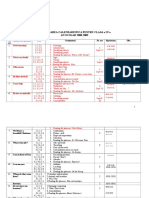 Planificarea Calendaristica Pentru Clasa A Iv-A AN SCOLAR 2008-2009