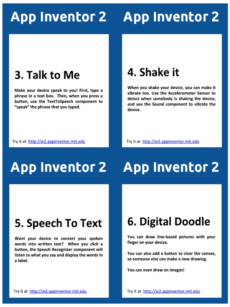 App Inventor 2 App Inventor 2 | PDF