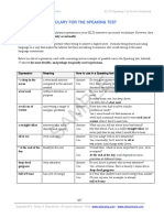 Isf Speaking Vocabulary Sample PDF