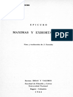 Epicuro - Maximas y Exortaciones PDF