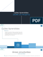 Lições Aprendidas - Gerenciamento de Projetos